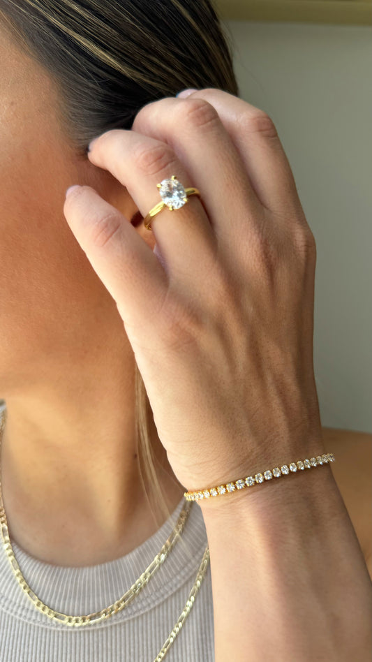 Anillo Oval Dupe