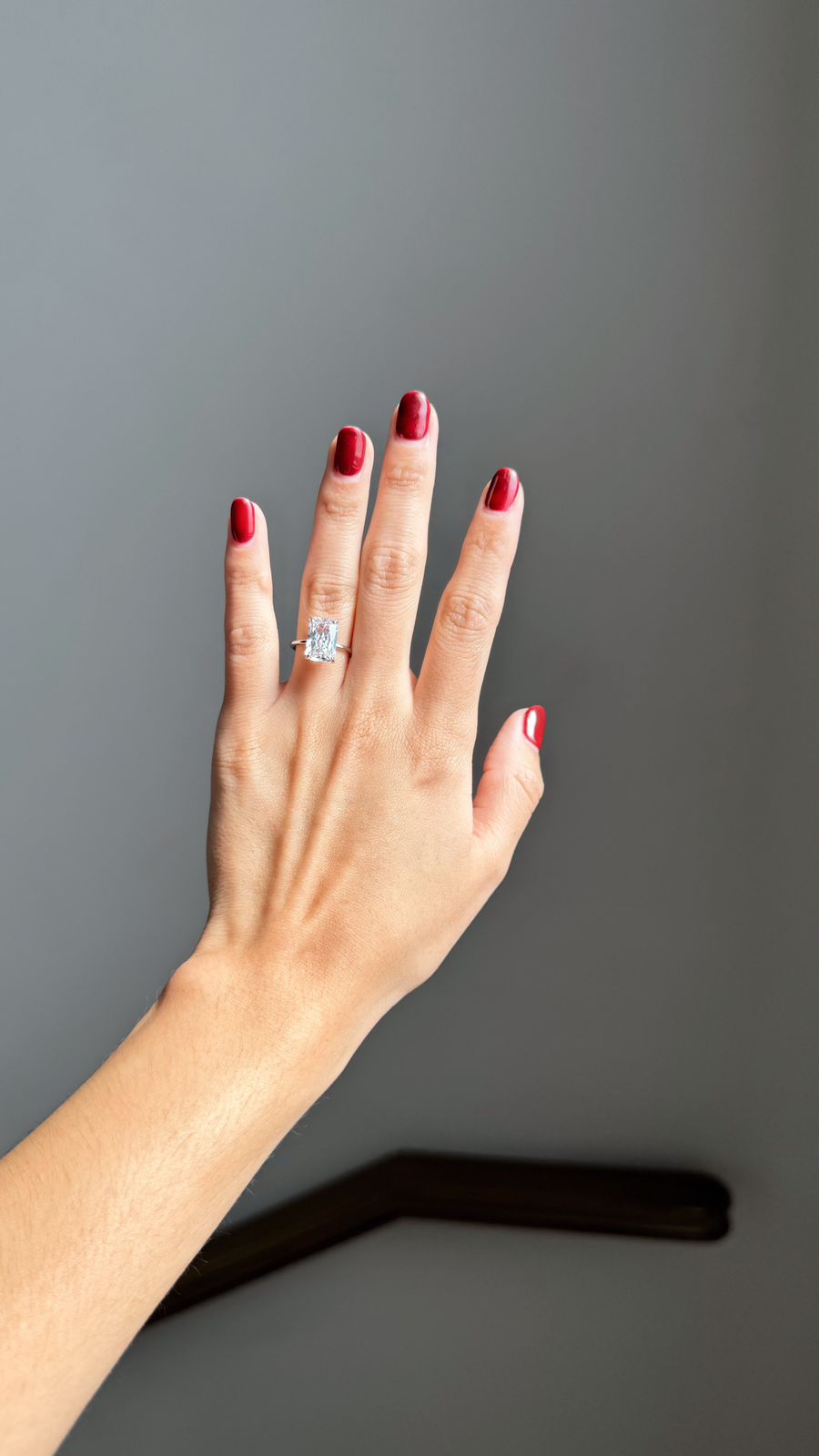 Anillo Baguette Solitario Dupe
